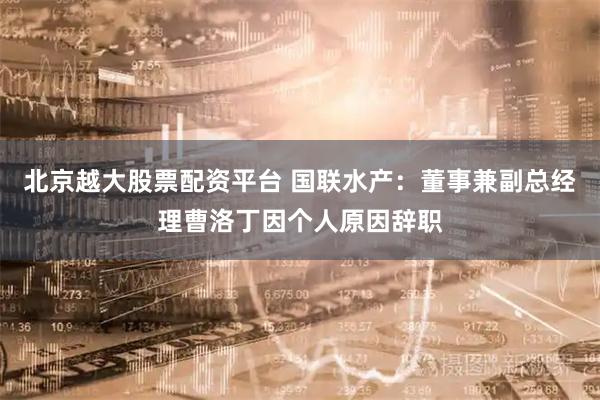 北京越大股票配资平台 国联水产：董事兼副总经理曹洛丁因个人原因辞职