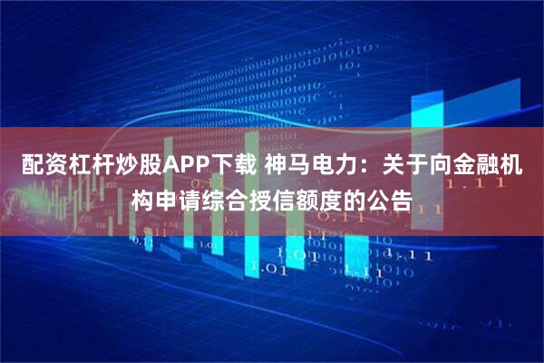 配资杠杆炒股APP下载 神马电力：关于向金融机构申请综合授信额度的公告