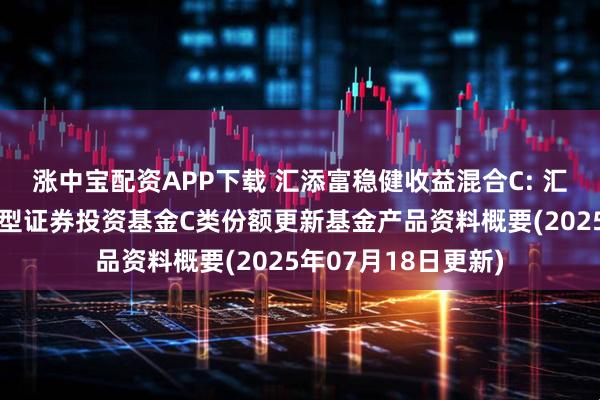 涨中宝配资APP下载 汇添富稳健收益混合C: 汇添富稳健收益混合型证券投资基金C类份额更新基金产品资料概要(2025年07月18日更新)